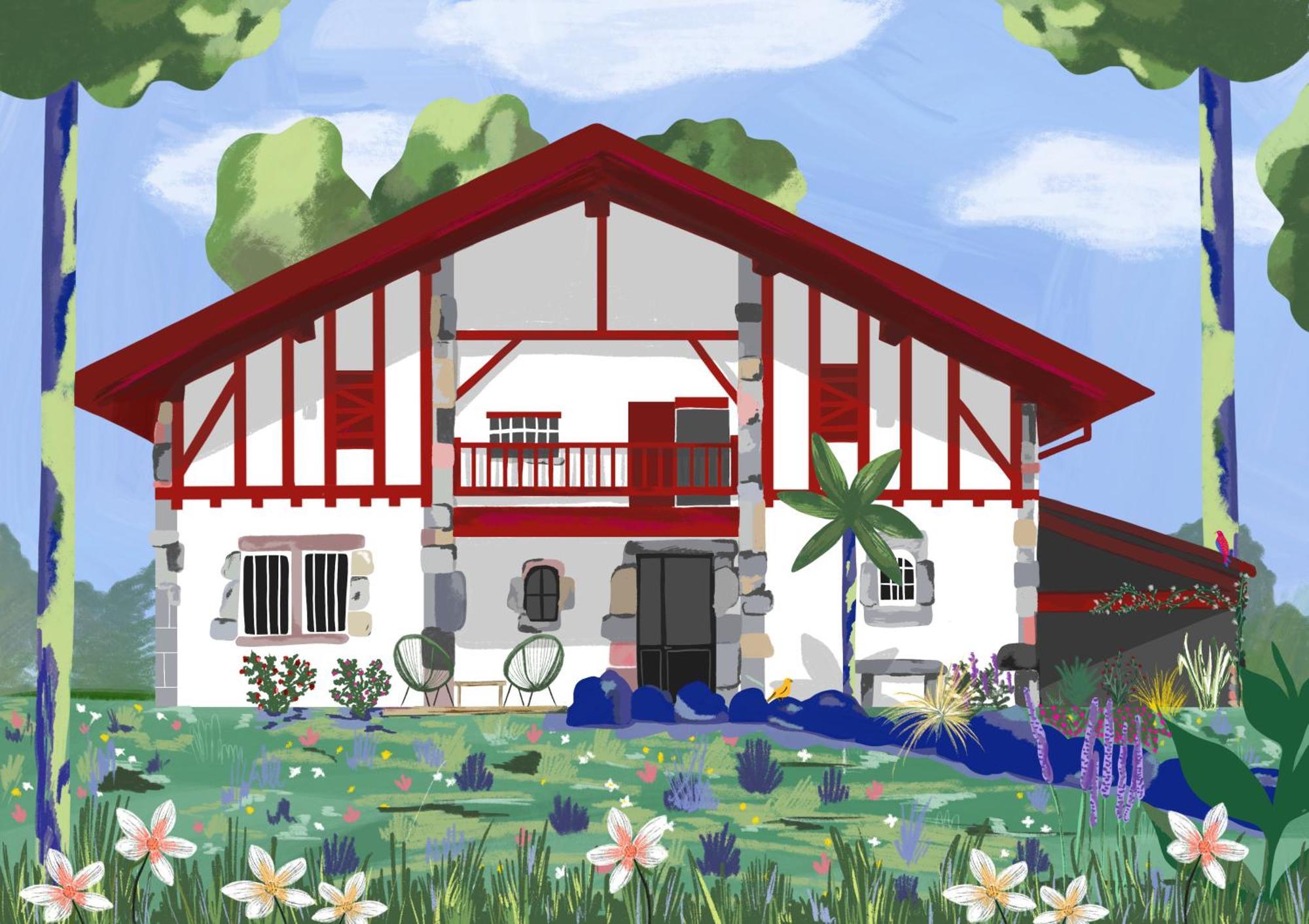 Villa Xaran Erdian Espelette Esterno foto